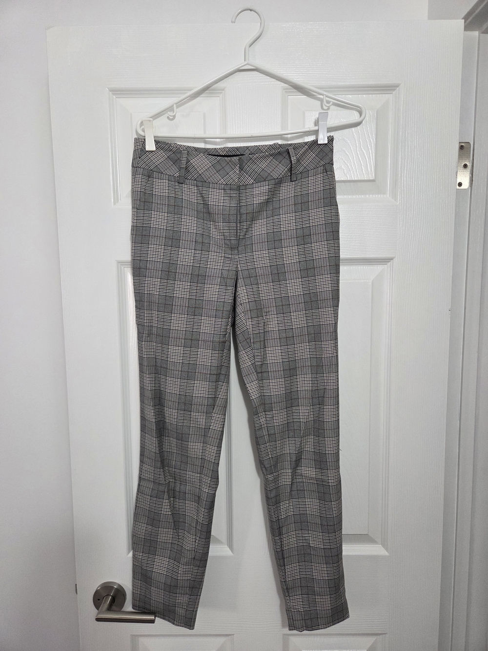 RW&CO. Grey Plaid Tailored Women's Trousers